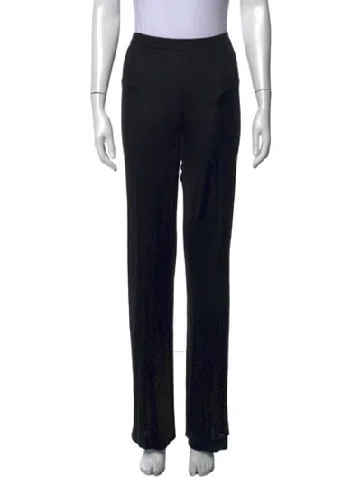 Pre-owned Pucci Straight Leg Pants In Black