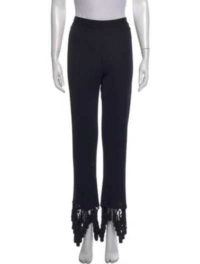 Pre-owned Pucci Straight Leg Pants In Black