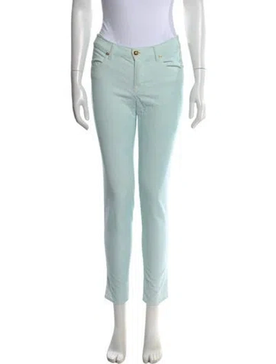 Pre-owned Pucci Straight Leg Pants In Blue