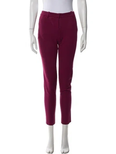 Pre-owned Pucci Straight Leg Pants In Burgundy