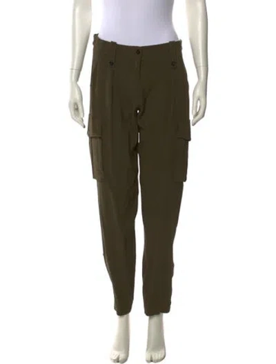 Pre-owned Pucci Straight Leg Pants In Green