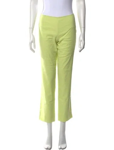 Pre-owned Pucci Straight Leg Pants In Green