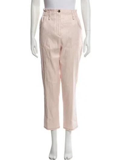 Pre-owned Pucci Straight Leg Pants In Pink