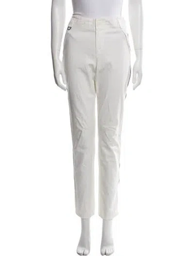 Pre-owned Pucci Straight Leg Pants In White