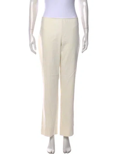 Pre-owned Pucci Straight Leg Pants In White