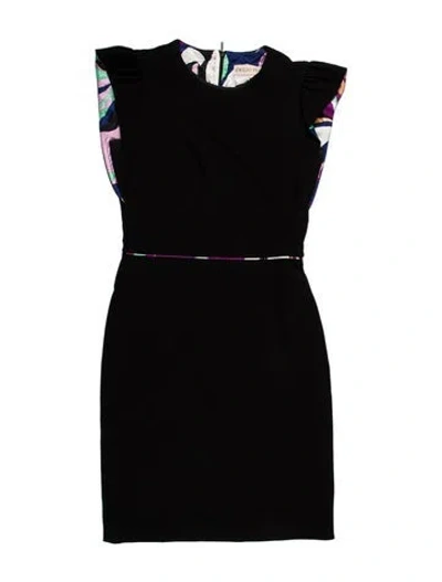 Pre-owned Pucci Strapless Mini Dress In Black