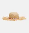 Pucci Frayed Sun Hat In Brown