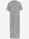 Pucci Stretch Nylon Dress With Abstract Print In Gray