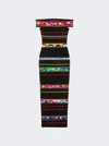Pucci Off-the-shoulder Striped Jacquard-knit Midi Dress In Multi