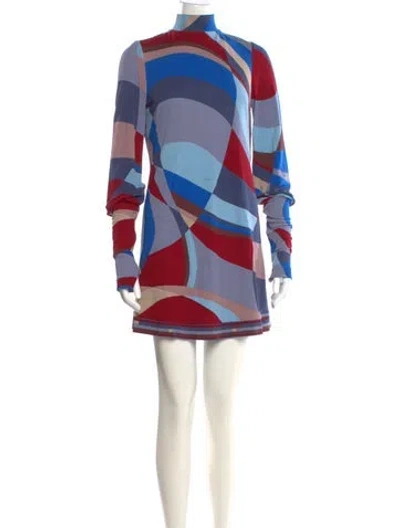 Pre-owned Pucci Striped Mini Dress In Multi