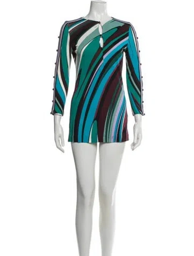 Pre-owned Pucci Striped Mini Dress In Multi