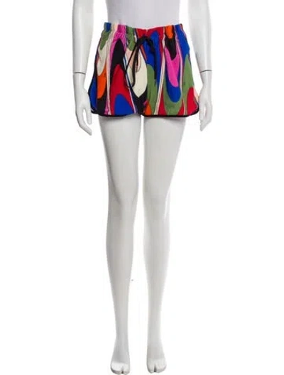 Pre-owned Pucci Striped Mini Shorts W/ Tags In Multi