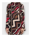 Pucci Striped Print Detail Dress In Multi