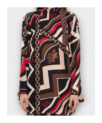 Pucci Striped Print Detail Dress In Multi