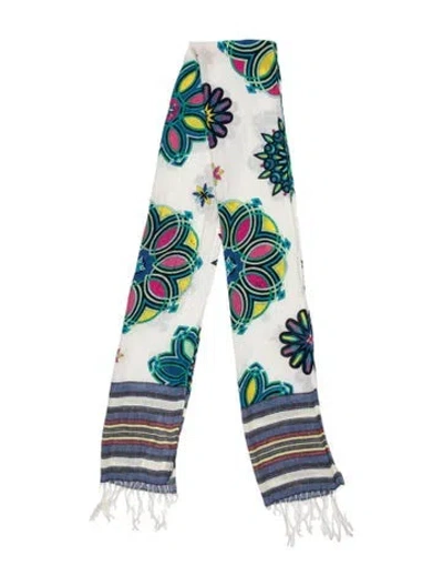Pre-owned Pucci Striped Scarf In Neutrals