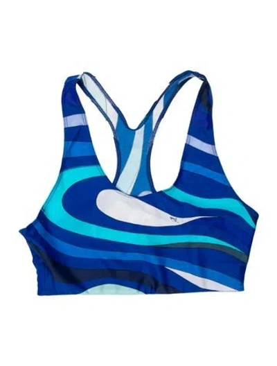 Pre-owned Pucci Striped Top W/ Tags In Blue