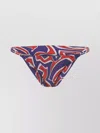 Pucci Stylish Low-rise Bikini Bottom With Bold Print In Multi