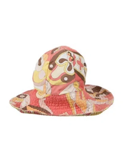 Pre-owned Pucci Sun Hat In Pink