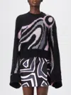 Pucci Embroidered Mohair Blend Oversize Sweater In Black