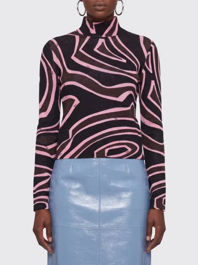 Pucci Sweater Woman Color Brown In Black