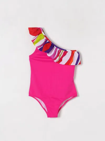 Pucci Swimsuit  Kids Color Raspberry