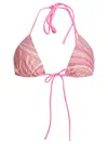 Pucci Bikini Top In Pink