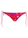 Pucci Marble Printed Side Tied Bikini Bottoms