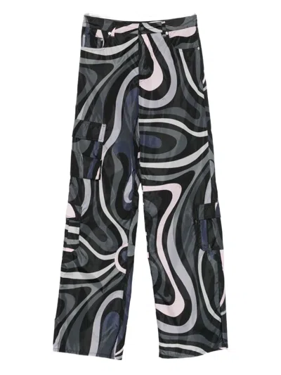 Pucci Swirl-print Cargo Trousers In Multi
