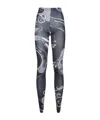 Pucci Swirl-print Tights In Gray