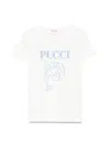 Pucci Girls Logo Print T-shirt