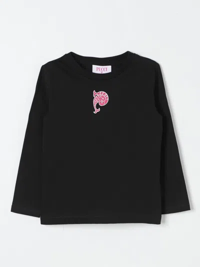 Pucci T-shirt  Kids Color Black In Schwarz