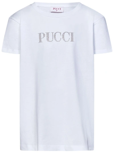 Pucci Kids' T-shirt In White