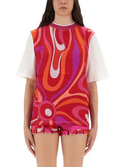 Pucci T-shirt With Iris Print