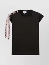 Pucci T-shirt With Printed Drawstring Detail In Black