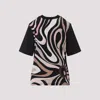 Pucci Marmo-print Crewneck T-shirt In Black