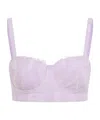 Pucci Adjustable Strap Top Frayed Trim In Purple