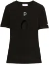 Pucci Cut-out T-shirt In Black