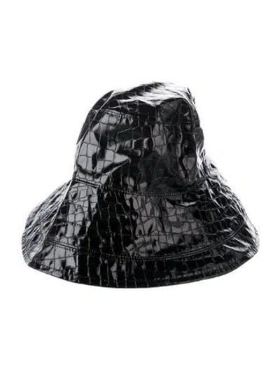 Pre-owned Pucci Textured Bucket Hat In Black