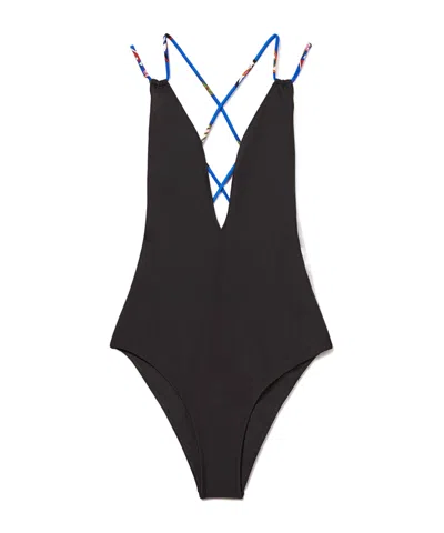 PUCCI THIN SHOULDER STRAP SWIMSUIT