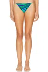 Pucci Tie Side Bikini Bottom In Green