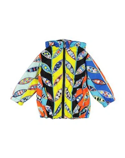Pucci Babies'  Toddler Boy Puffer Yellow Size 6 Polyamide In Multi