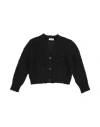 Pucci Toddler Girl Cardigan Black Size 6 Cotton, Polyester, Viscose, Elastane In Black