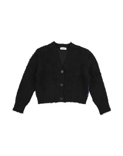 Pucci Babies'  Toddler Girl Cardigan Black Size 6 Cotton, Polyester, Viscose, Elastane