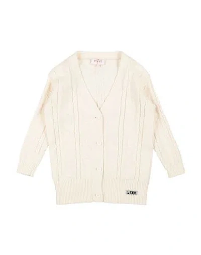 Pucci Babies'  Toddler Girl Cardigan Cream Size 6 Cotton, Polyamide In Neutral