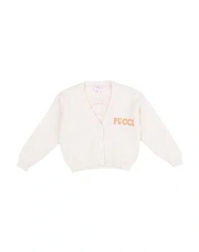 Pucci Babies'  Toddler Girl Cardigan Ivory Size 6 Wool, Cashmere, Viscose, Polyamide, Merino Wool In White