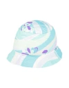 Pucci Toddler Girl Hat Azure Size 4 Polyamide In Blue