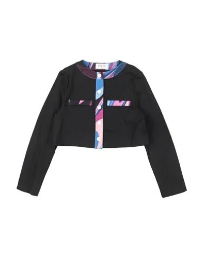 Pucci Babies'  Toddler Girl Jacket Black Size 6 Cotton