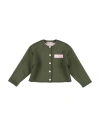 Pucci Toddler Girl Jacket Military Green Size 6 Viscose, Elastane, Polyurethane In Green