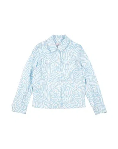 Pucci Babies'  Toddler Girl Jacket Sky Blue Size 4 Cotton, Elastane