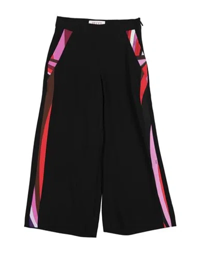 Pucci Babies'  Toddler Girl Pants Black Size 6 Acetate, Viscose, Elastane